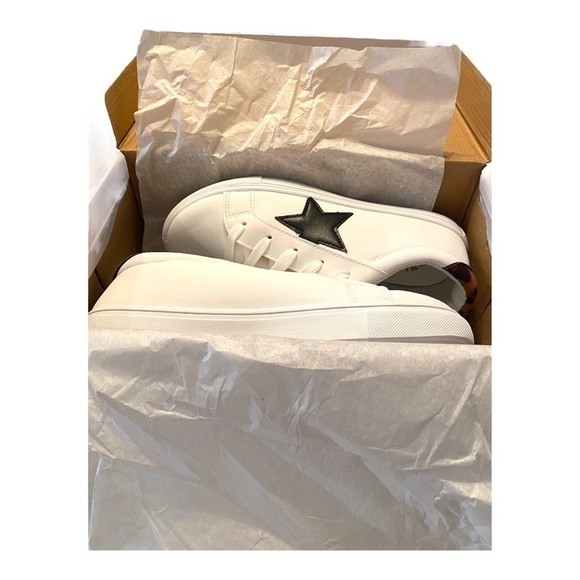 C&C California Lifestyle Faux Leather White Sneakers - Picture 6 of 9